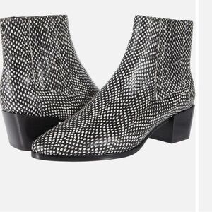 Rag & Bone Leather Womens Rover Black & White Chelsea Boots EUR 39.5 US 9.5